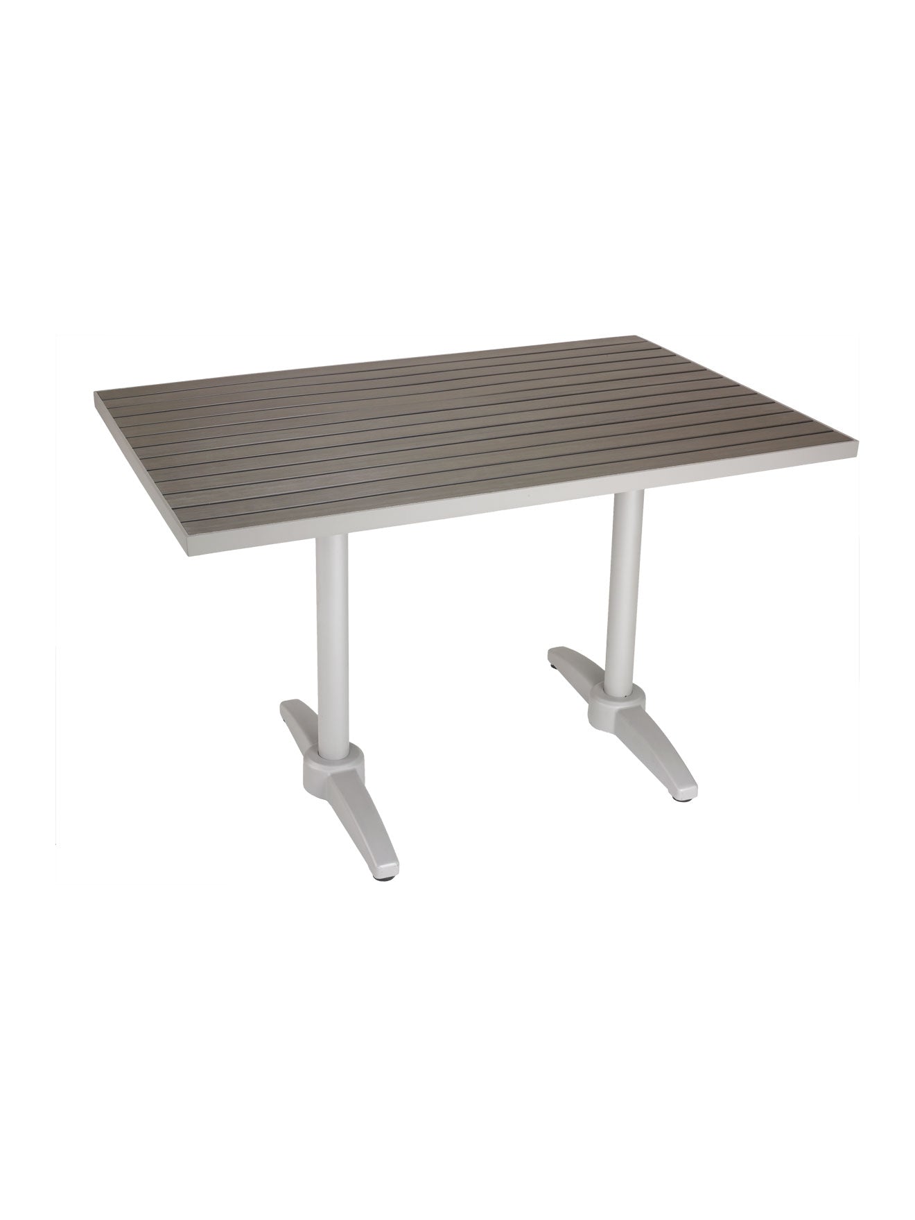 Florida Seating TA-PT Tops Faux Teak / Aluminum Edge - Square