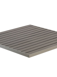Florida Seating TA-PT Tops Faux Teak / Aluminum Edge - Square