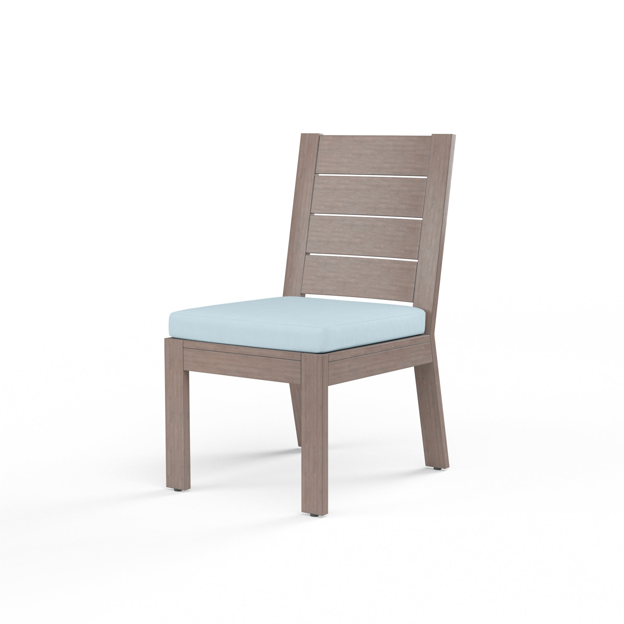 Sunset West Aluminum Laguna Armless Dining Chair with Cushion