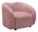 Zuo Modern Tallin Accent Chair in Mauve Pink