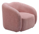 Zuo Modern Tallin Accent Chair in Mauve Pink