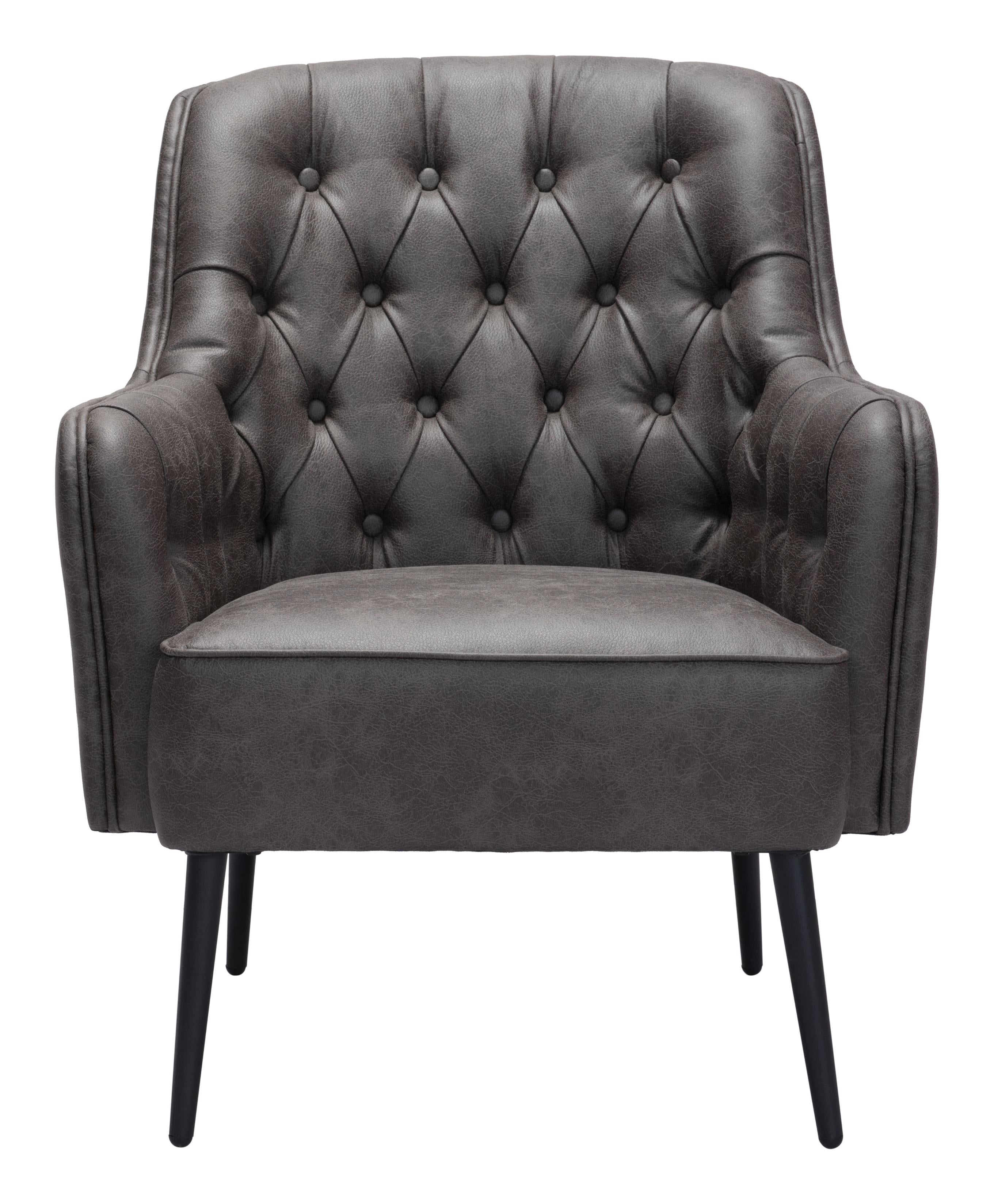 Zuo Modern Tasmania Accent Chair Vintage in Brown/Black