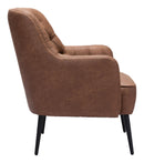 Zuo Modern Tasmania Accent Chair Vintage in Brown/Black