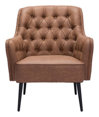 Zuo Modern Tasmania Accent Chair Vintage in Brown/Black