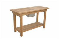 Anderson Teak Nautilus Console Table with SS Container