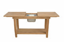 Anderson Teak Nautilus Console Table with SS Container