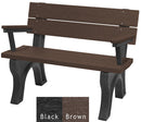 Polly Products Traditional Backed Bench With Arm