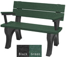Polly Products Traditional Backed Bench With Arm