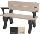 Polly Products Traditional Backed Bench With Arm