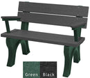 Polly Products Traditional Backed Bench With Arm