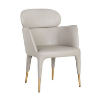 Sunpan Melody Dining Armchair Napa Stone / Napa Taupe