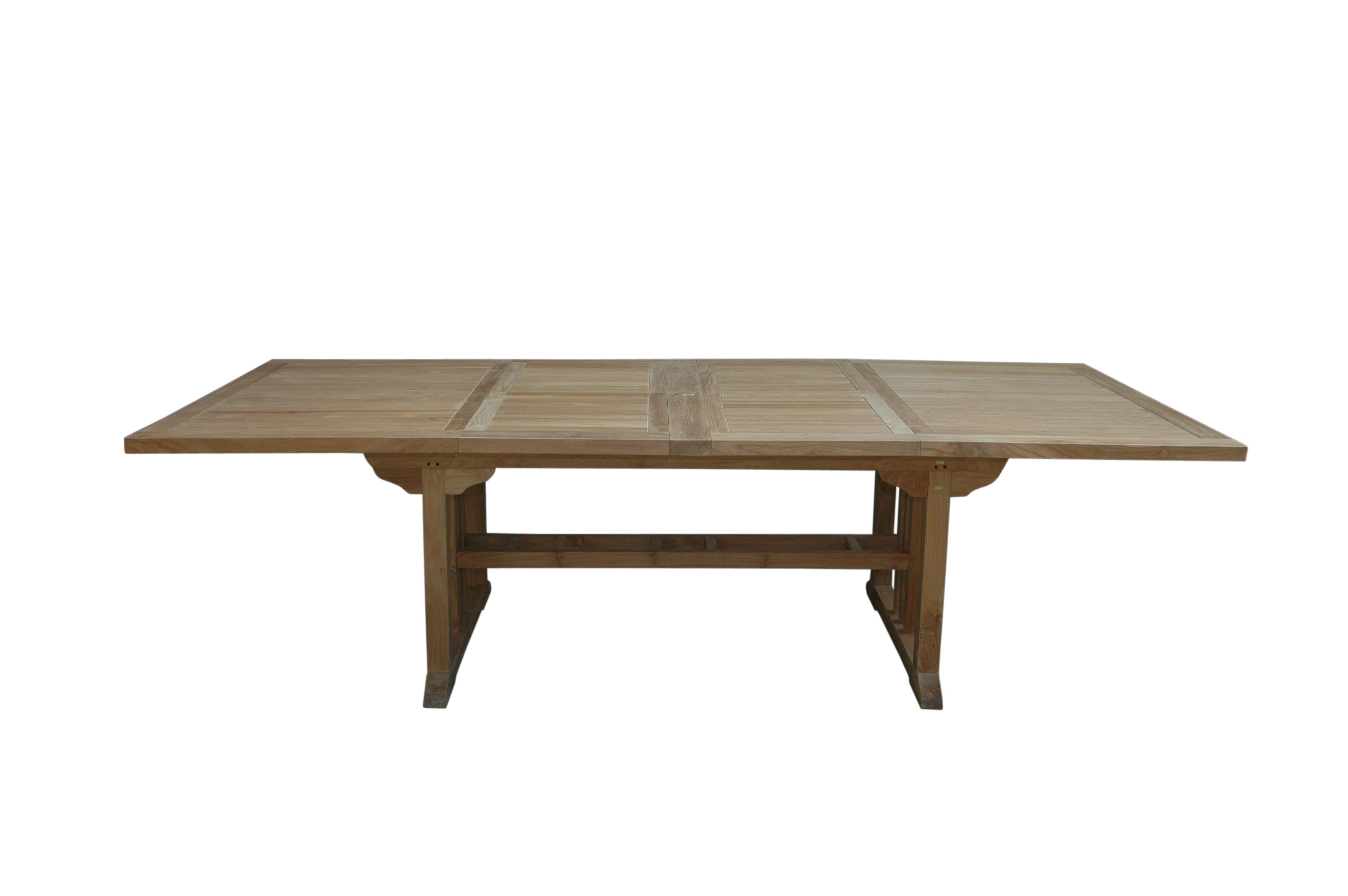 Anderson Teak Sahara 106" Rectangular Double Ext. Table