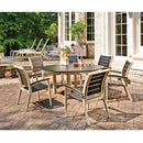 Telescope Casual 62" Hexagonal Marine Grade Polymer Table Top Only With Umbrella Hole