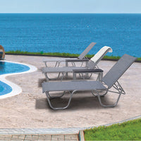 Telescope Casual Gardenella Sling 16" Four Postion Stacking Lay Flat Armless Chaise