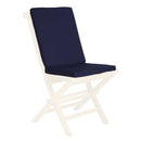 All Things Cedar Folding Chair in Blue/Green/Red/White Cushion