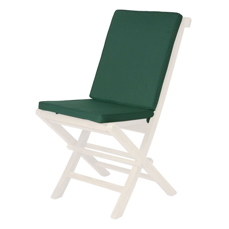 All Things Cedar Folding Chair in Blue/Green/Red/White Cushion