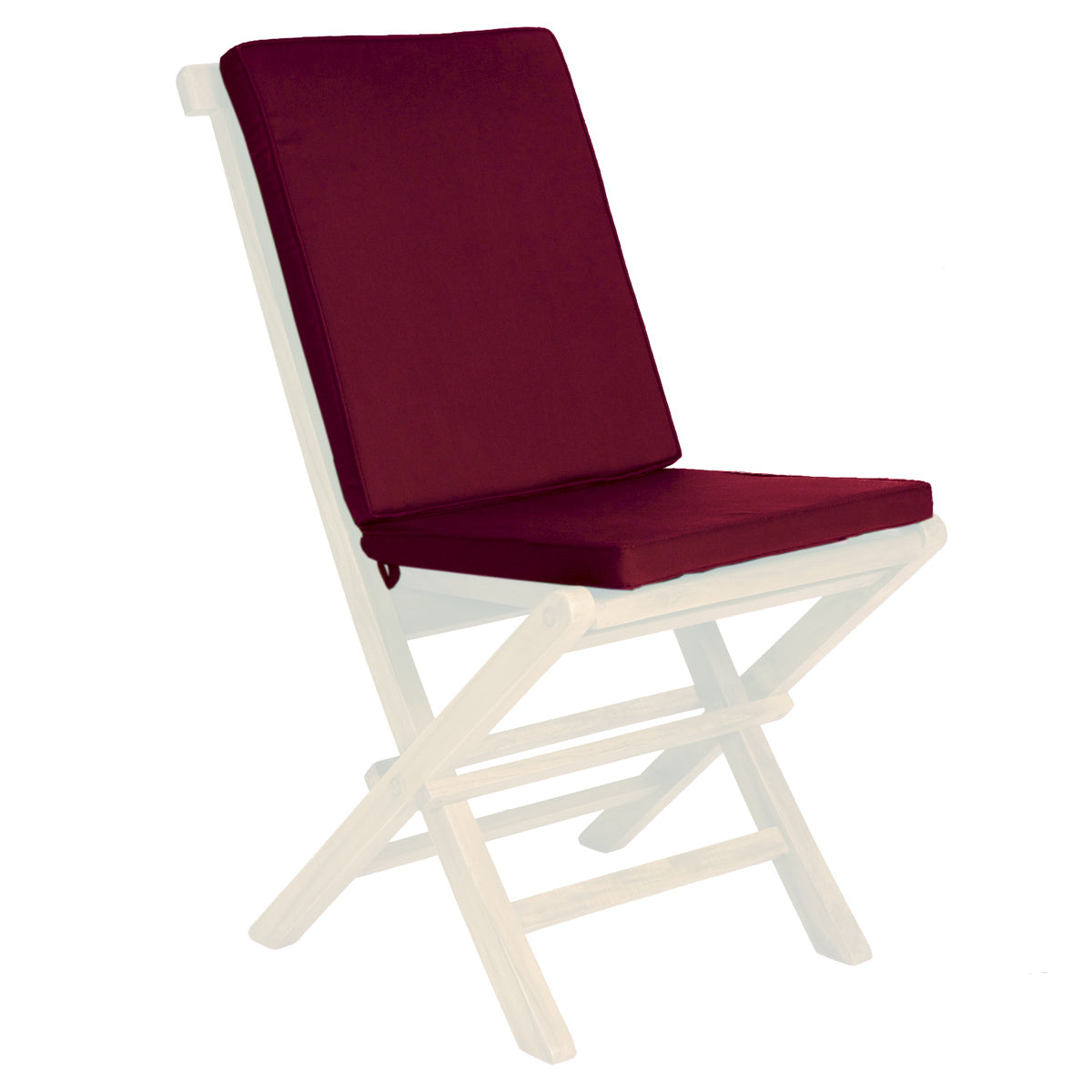 All Things Cedar Folding Chair in Blue/Green/Red/White Cushion