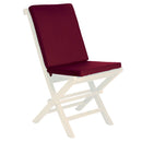 All Things Cedar Folding Chair in Blue/Green/Red/White Cushion