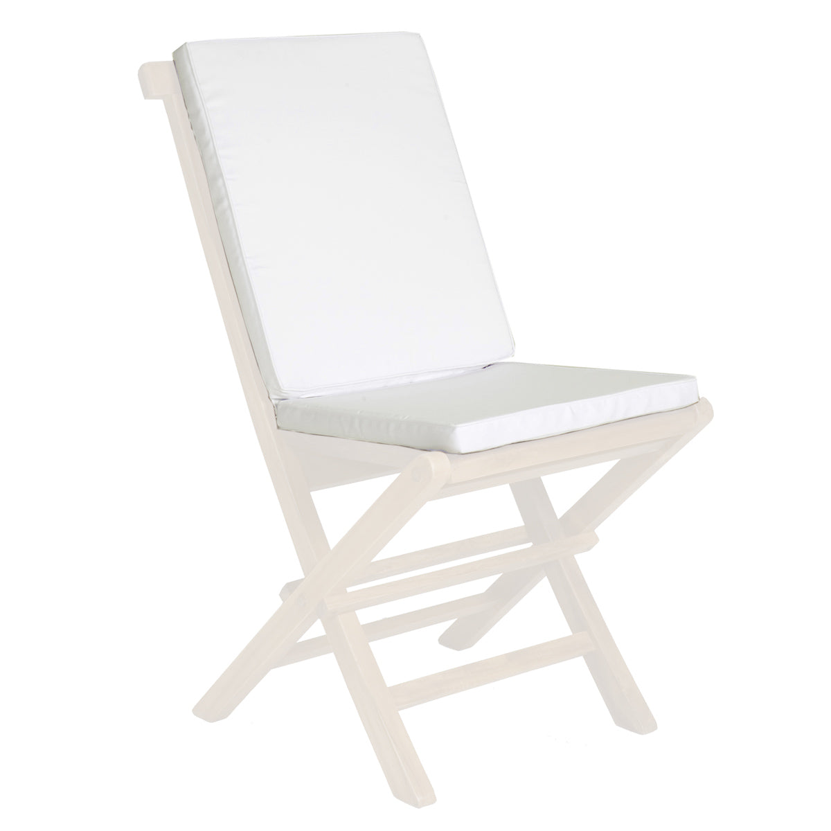 All Things Cedar Folding Chair in Blue/Green/Red/White Cushion