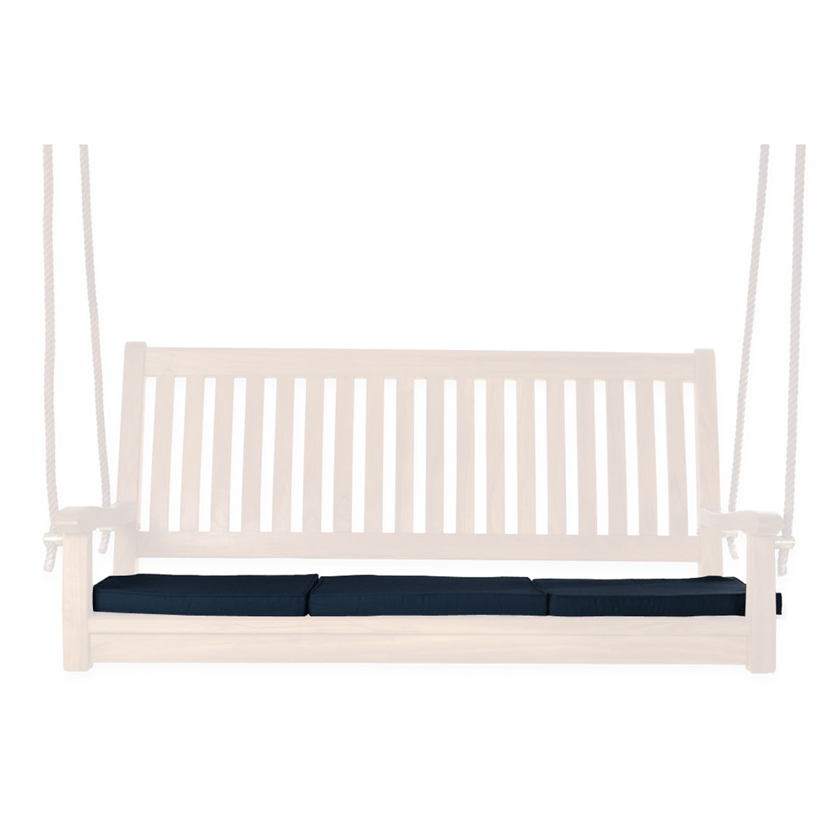 All Things Cedar Teak Swing In Blue/Green/Red/White Cushions