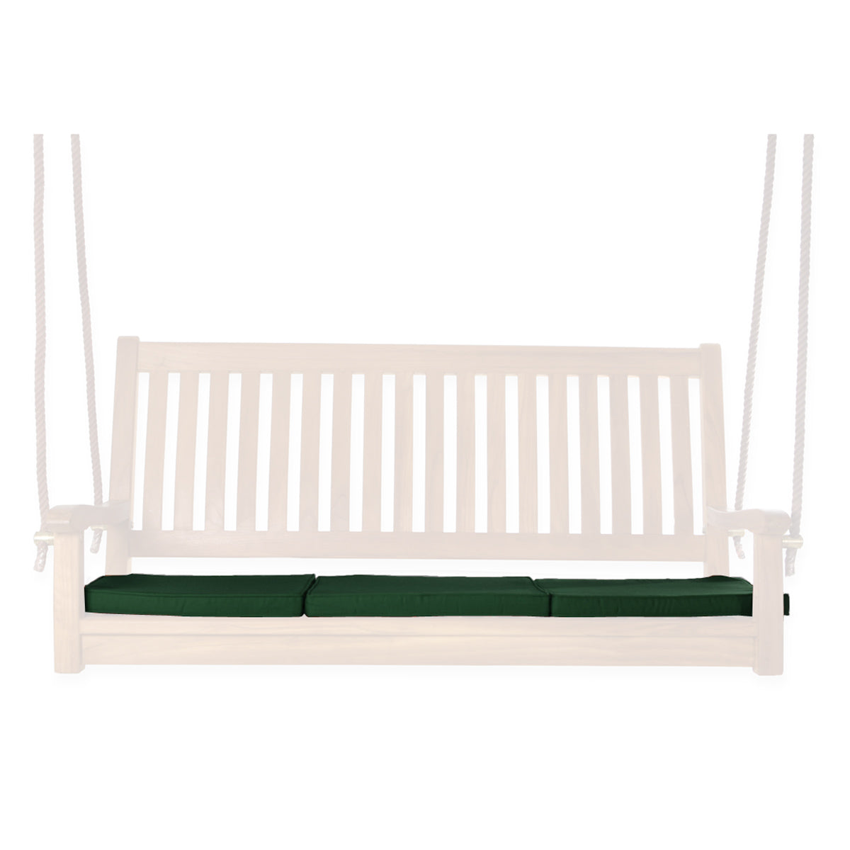 All Things Cedar Teak Swing In Blue/Green/Red/White Cushions