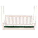 All Things Cedar Teak Swing In Blue/Green/Red/White Cushions