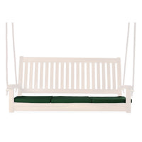 All Things Cedar Teak Swing In Blue/Green/Red/White Cushions