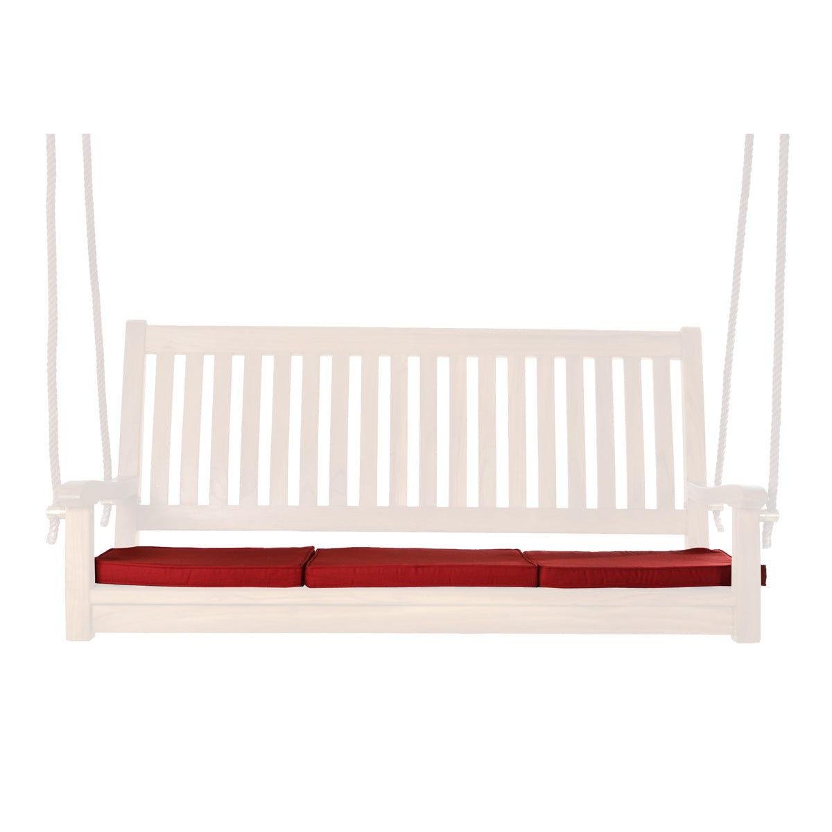 All Things Cedar Teak Swing In Blue/Green/Red/White Cushions