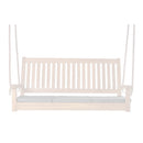 All Things Cedar Teak Swing In Blue/Green/Red/White Cushions