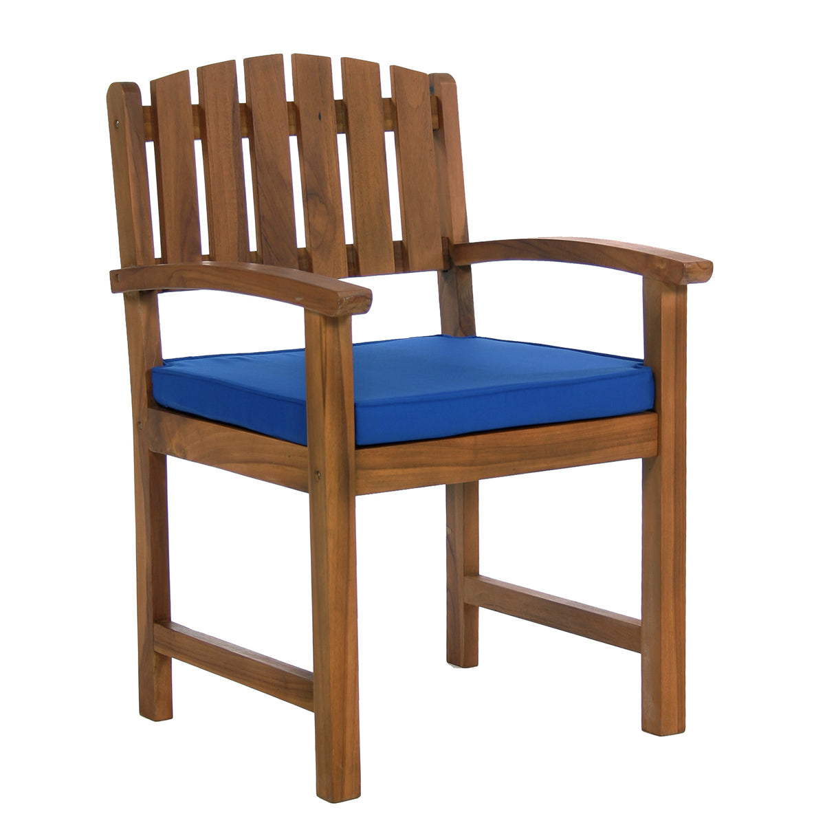 All Things Cedar 7-Piece Rectangle Dining Chair Set & Blue/Green/Red/White Cushion