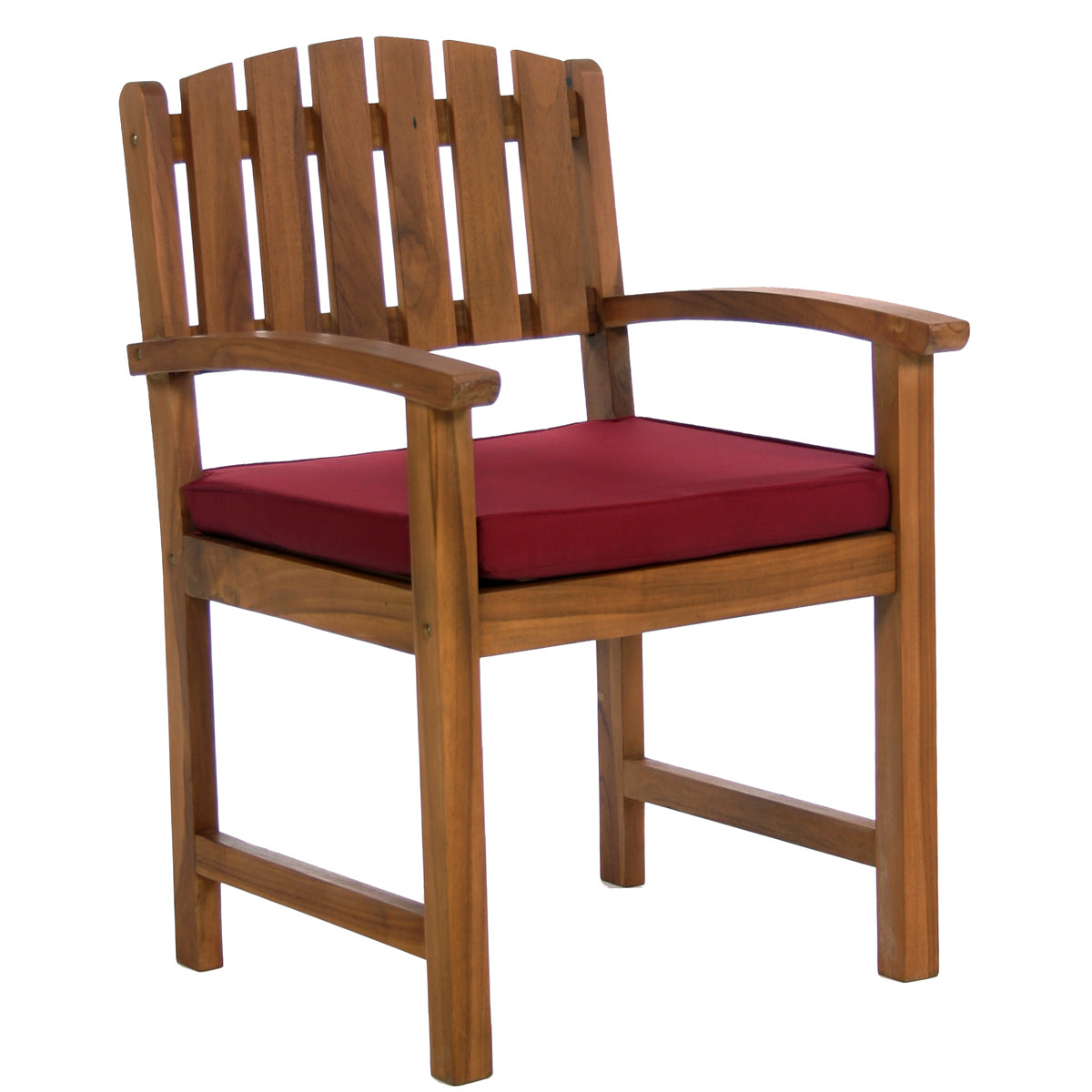 All Things Cedar 7-Piece Rectangle Dining Chair Set & Blue/Green/Red/White Cushion