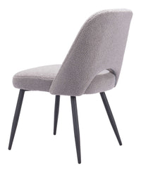 Zuo Modern Teddy Dining Chair in Ivory/Gray