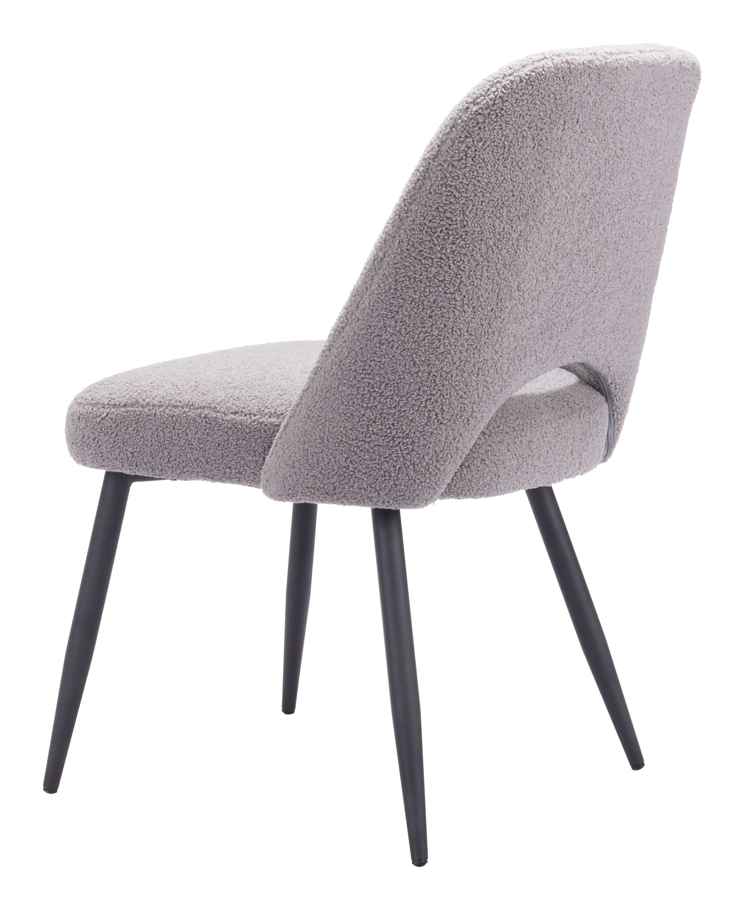 Zuo Modern Teddy Dining Chair in Ivory/Gray