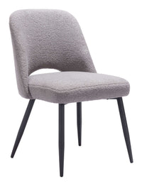 Zuo Modern Teddy Dining Chair in Ivory/Gray