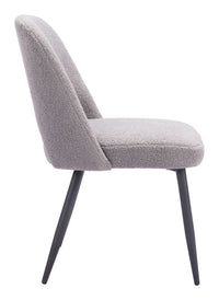 Zuo Modern Teddy Dining Chair in Ivory/Gray