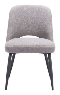 Zuo Modern Teddy Dining Chair in Ivory/Gray