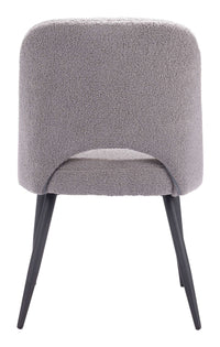 Zuo Modern Teddy Dining Chair in Ivory/Gray