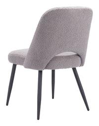 Zuo Modern Teddy Dining Chair in Ivory/Gray
