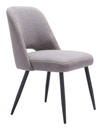 Zuo Modern Teddy Dining Chair in Ivory/Gray
