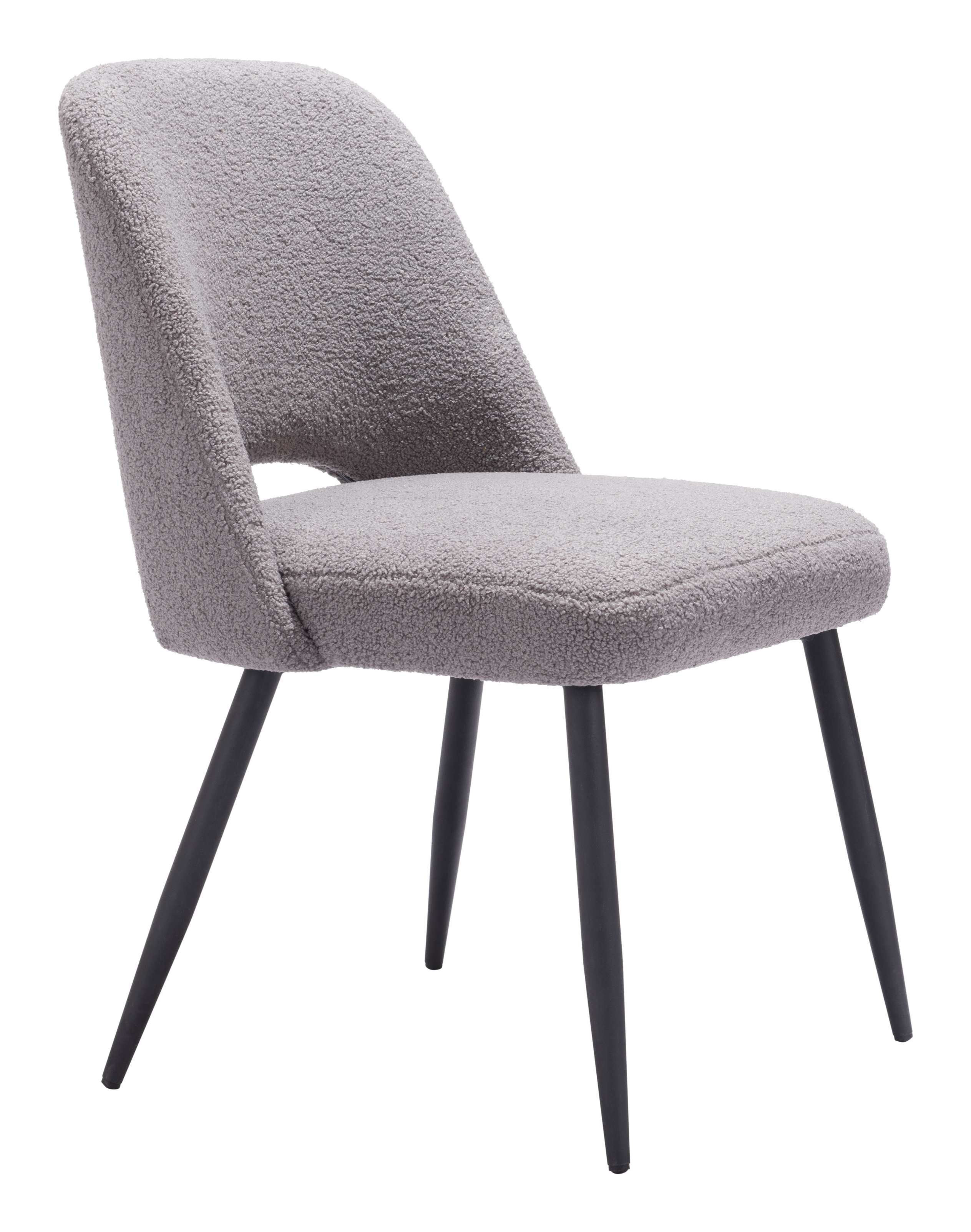 Zuo Modern Teddy Dining Chair in Ivory/Gray