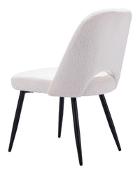 Zuo Modern Teddy Dining Chair in Ivory/Gray