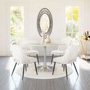 Zuo Modern Teddy Dining Chair in Ivory/Gray