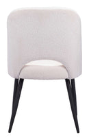 Zuo Modern Teddy Dining Chair in Ivory/Gray