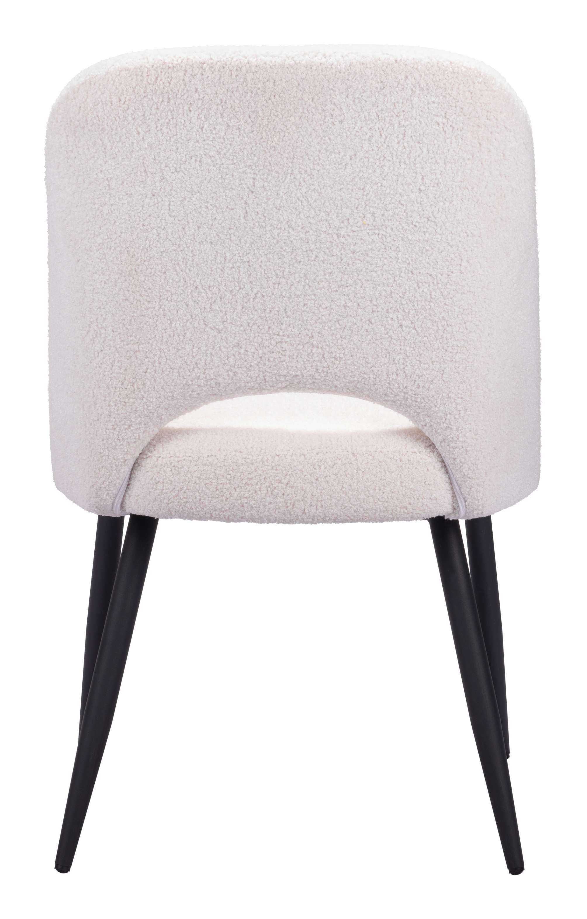 Zuo Modern Teddy Dining Chair in Ivory/Gray