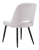 Zuo Modern Teddy Dining Chair in Ivory/Gray