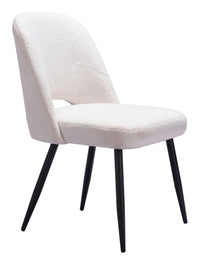 Zuo Modern Teddy Dining Chair in Ivory/Gray