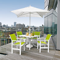 Telescope Casual Leeward Marine Grade Polymer Sling Stacking Cafe Chair