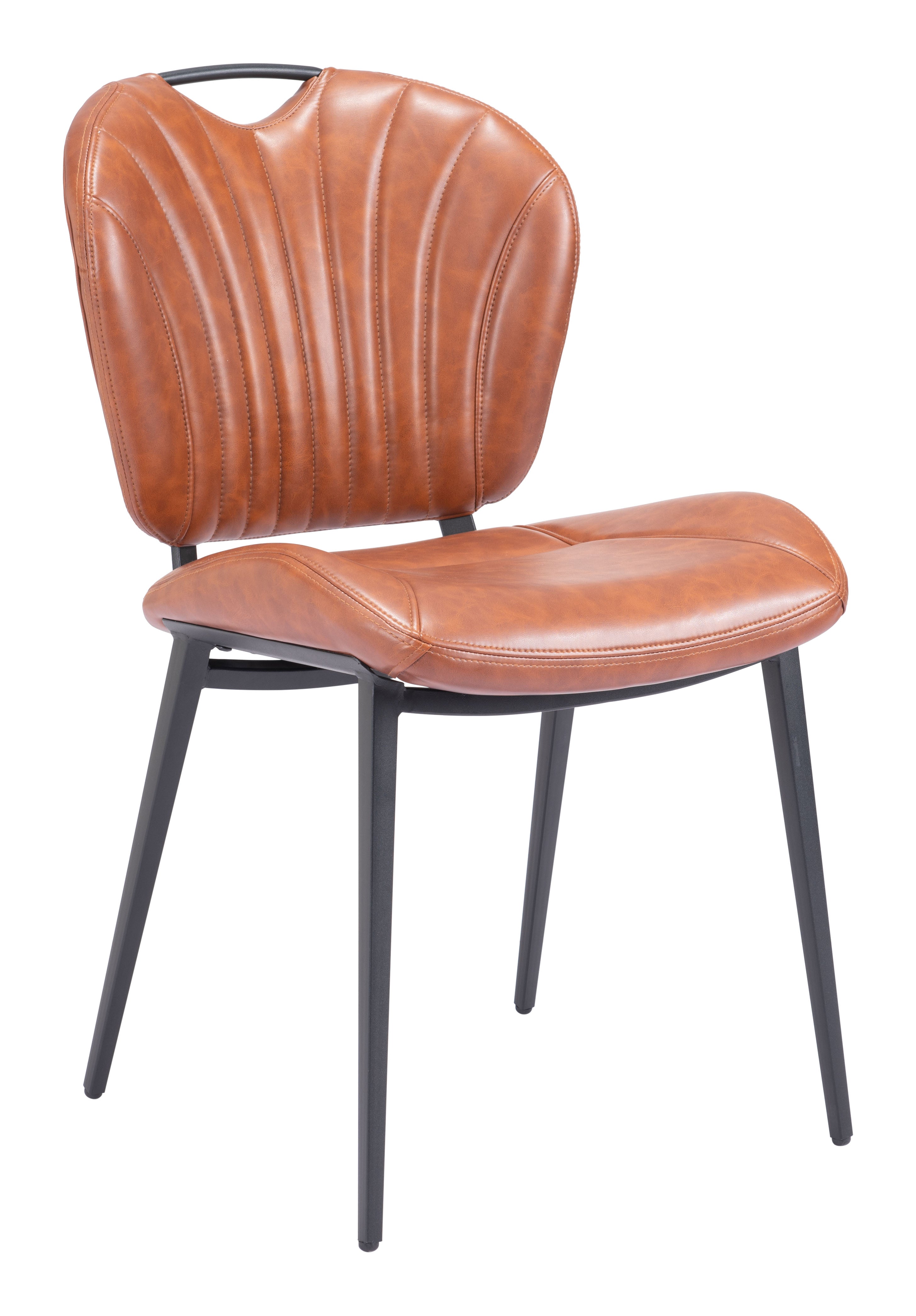 Zuo Modern Terrence Dining Chair (Set of 2) in Vintage Brown/Gray