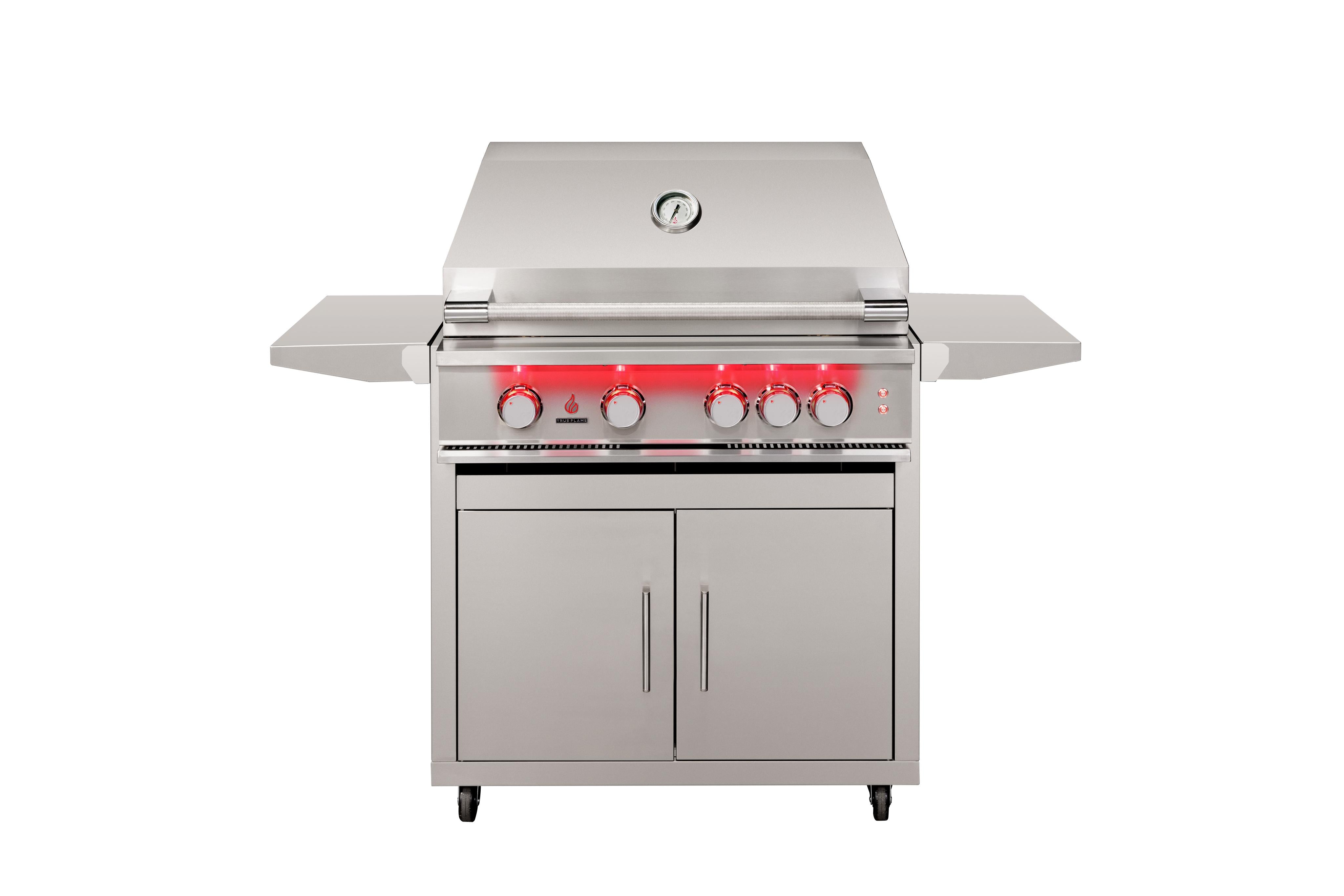 TrueFlame Deluxe Cart With Fold-Down Side Shelves - KD (Fits TF32/TFE32)
