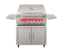 TrueFlame Deluxe Cart With Fold-Down Side Shelves - KD (Fits TF32/TFE32)